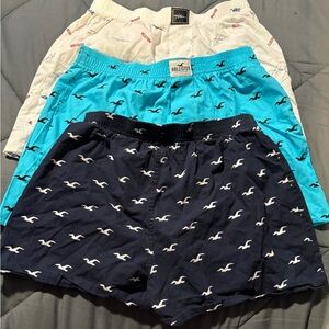 Hollister Boxer Shorts Set - Navy, Aqua, white